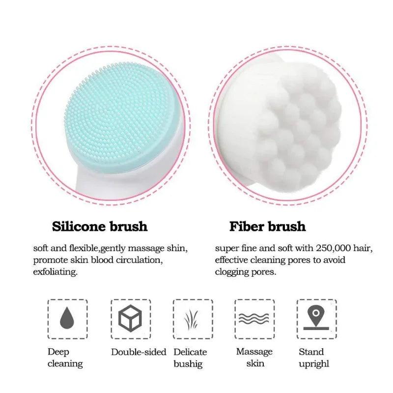 Dual-Sided Facial Cleansing Brush