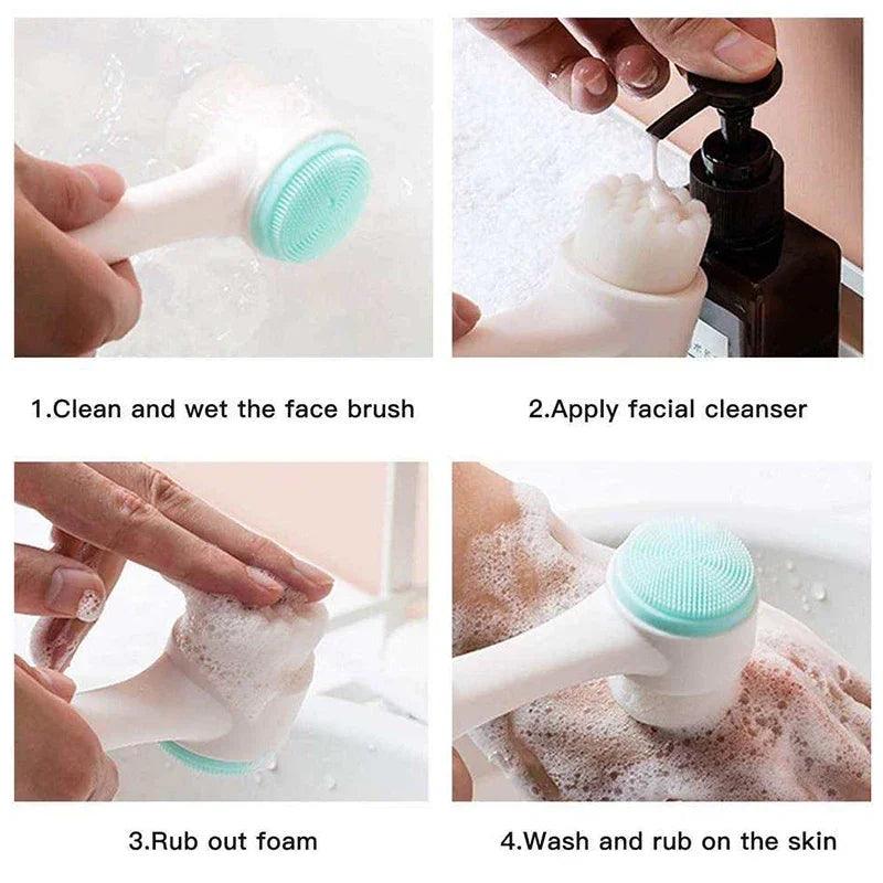 Dual-Sided Facial Cleansing Brush